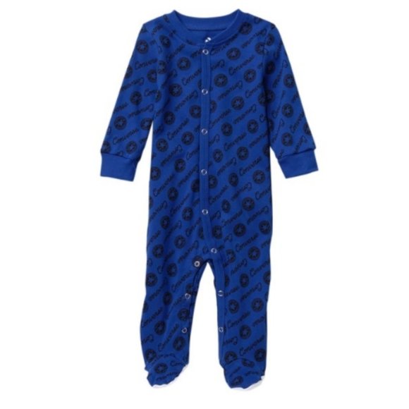 Converse Blue Logo Footed Sleep and Play Suit | Size 6M - Picture 4 of 8